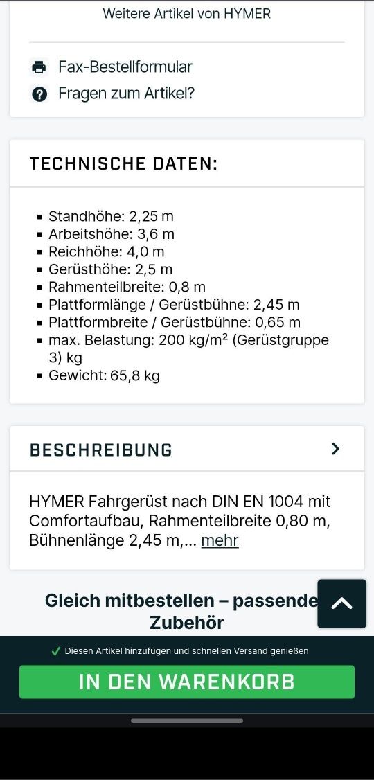 Schela Profesionala de Aluminiu HYMER