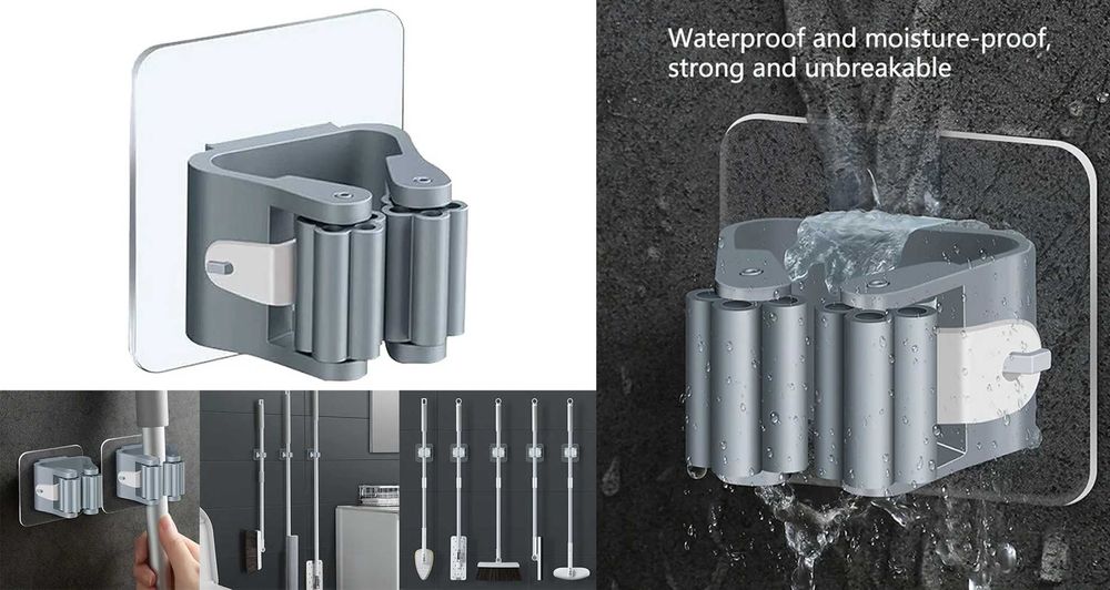 3 bucati suport adeziv mop, matura, umbrela, Noi ambalate