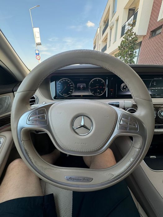 Volan piele bej/crem Mercedes-Benz S-Class w223 w222