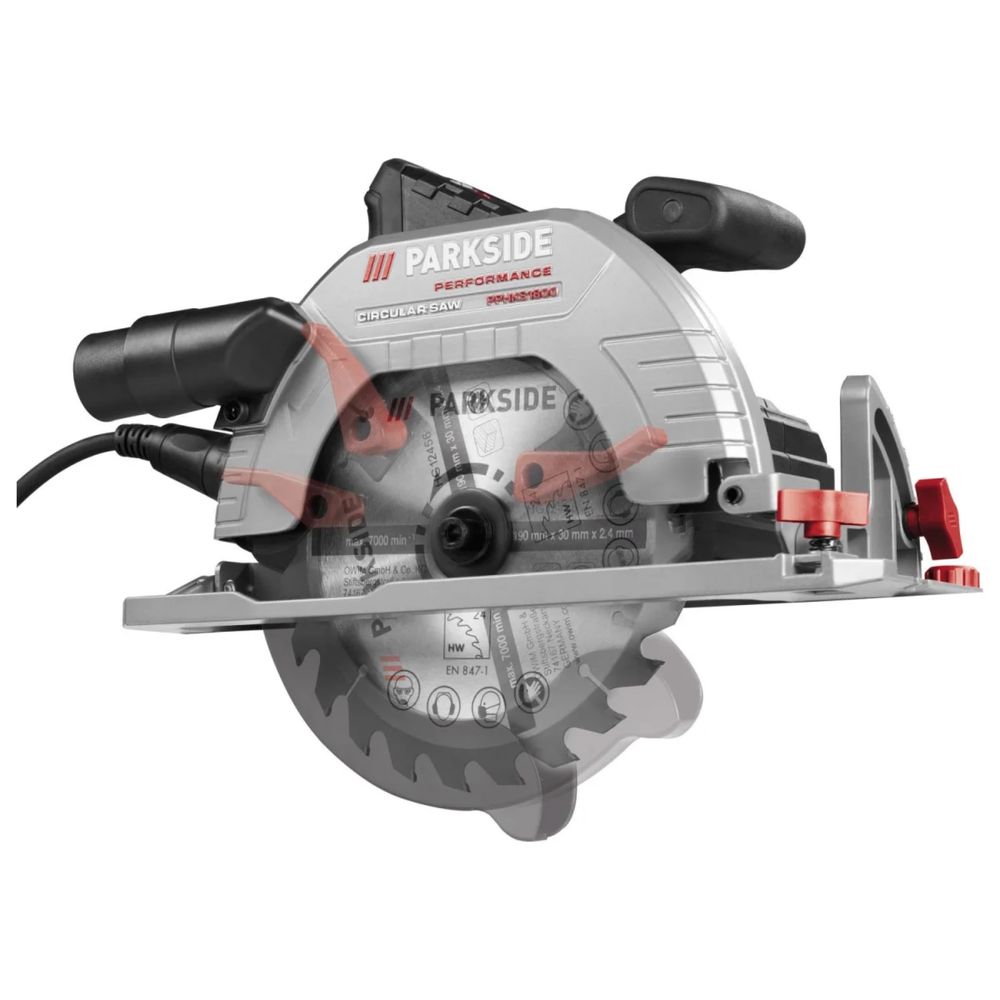 Ръчен циркуляр PARKSIDE PERFORMANCE® »PPHKS 1800вата  A1«, 6 скорости