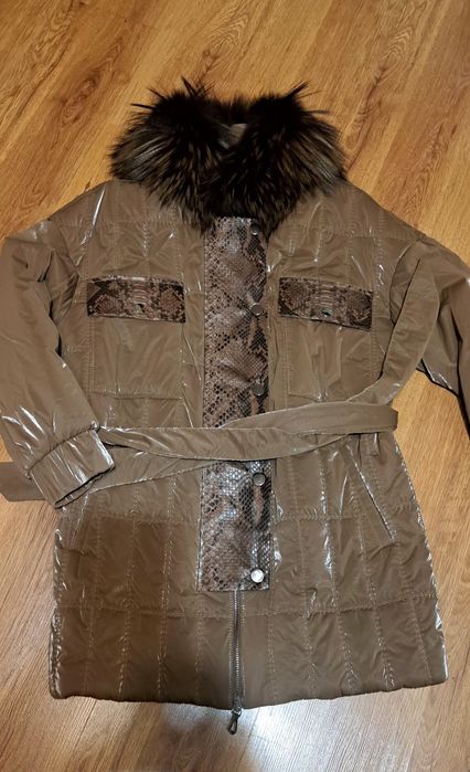 Яке с питон и естествен косъм