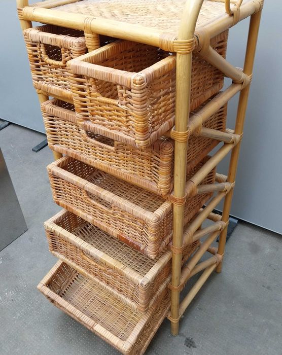 НАЙ ДОБРАТА ОФЕРТА 5 етажна Етажерка Стелаж Ратан