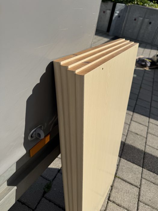 Dressing/Dulap 300/240/65 cm 3 usi culisante sticla alba