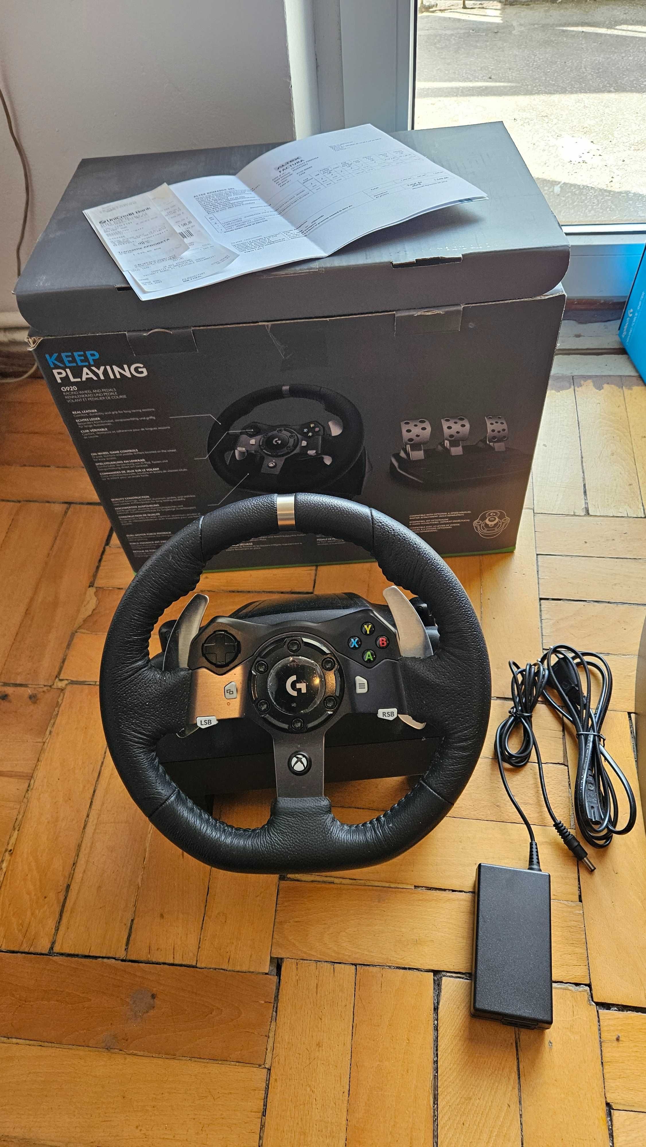 Vand volan logitech g920 cu schimbator + Gearshift,Truck Simulator