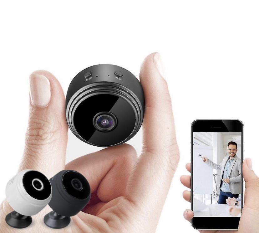 Mini camera de supraveghere wireless WiFi 1080p Full HD A9 cu card 32G