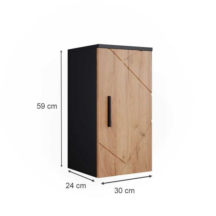 Dulap pentru baie |LTY 5208 Irma Stejar Antracit