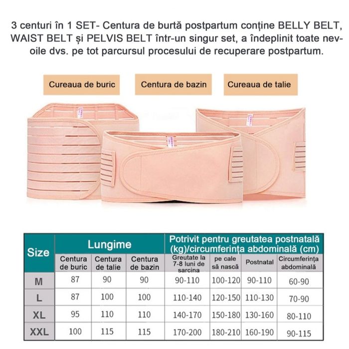 Колан за корем след раждане, размер L