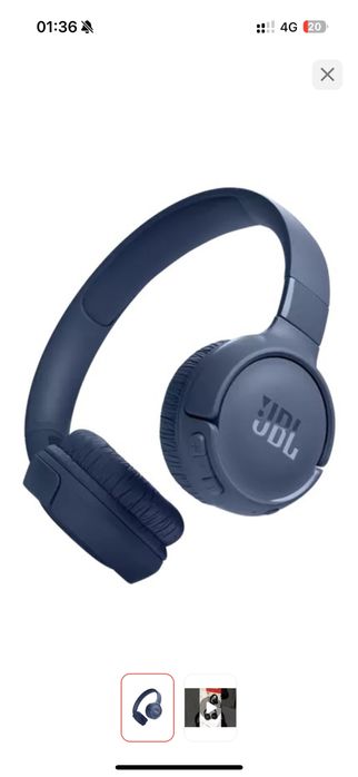 JBL наушники тёмно-синие — отличное состояние