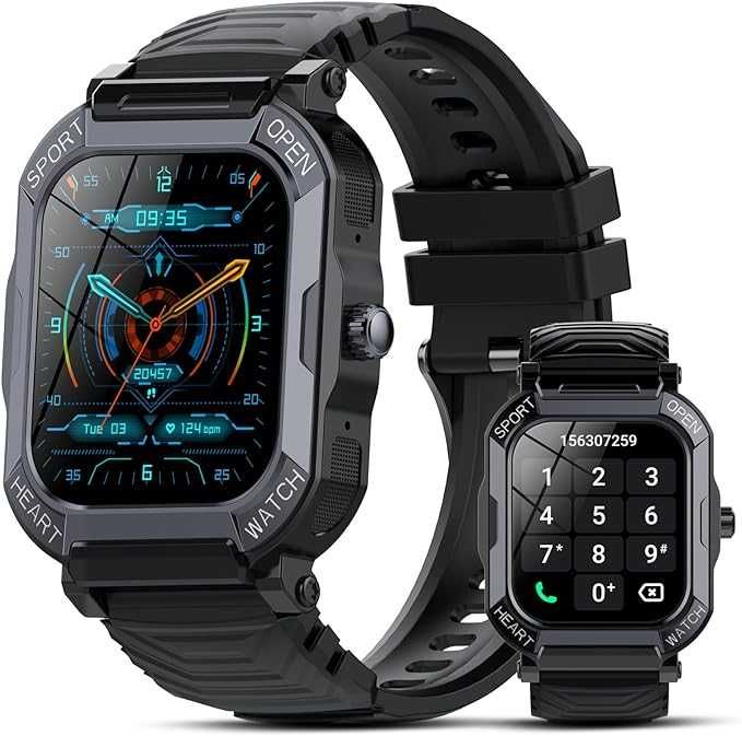 SmartWatch Bluetooth cu Apelare, Difuzor IP68 Android IOS nou Sigilat