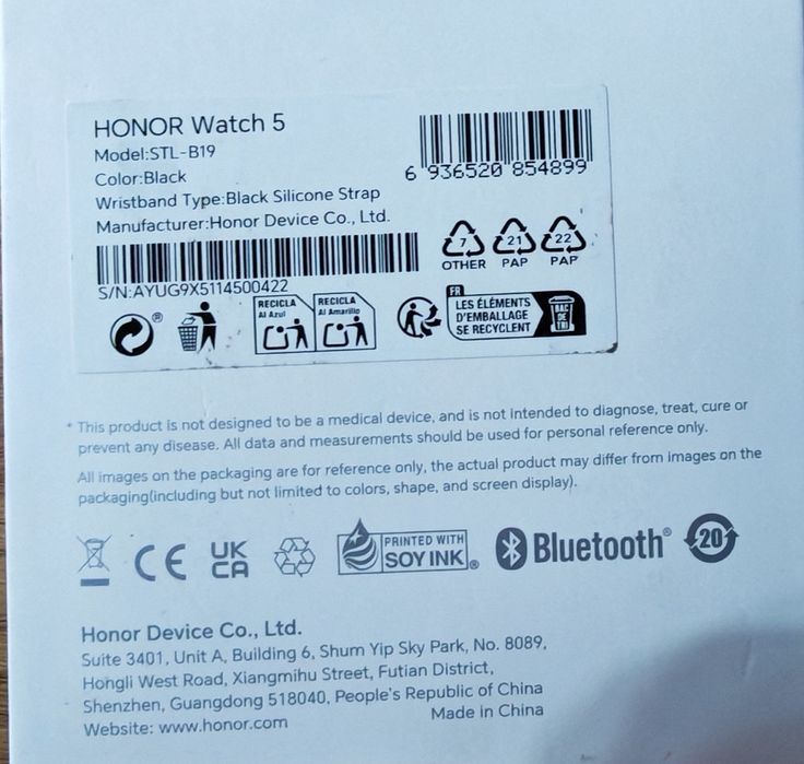 Honor watch 5 + garantie