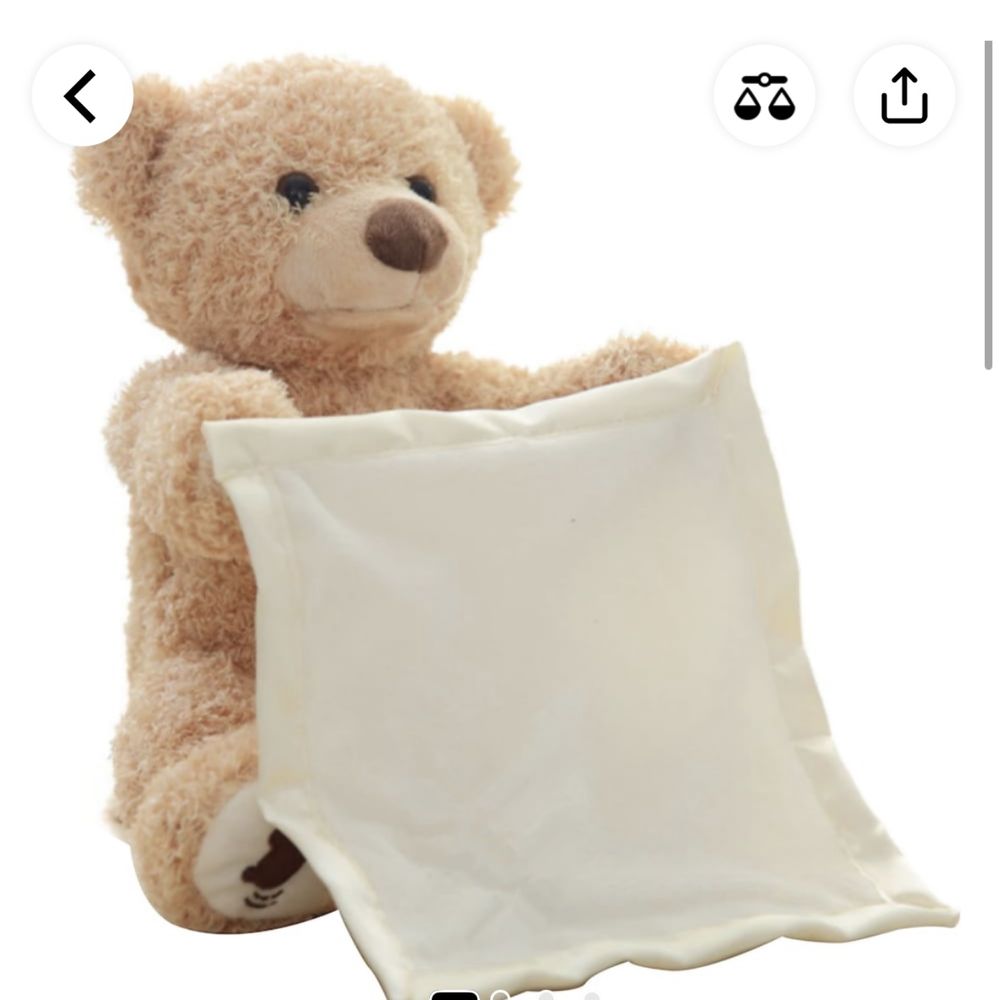 Интерактивна играчка мече Peek a boo