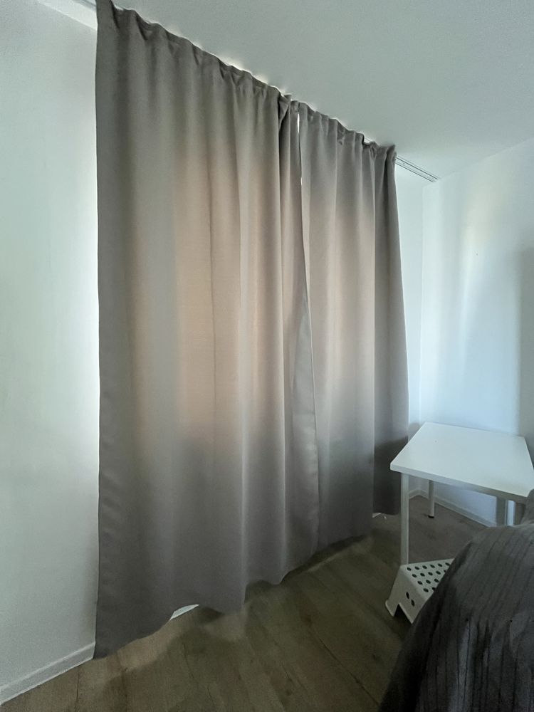 2 draperii blackout cu carlige