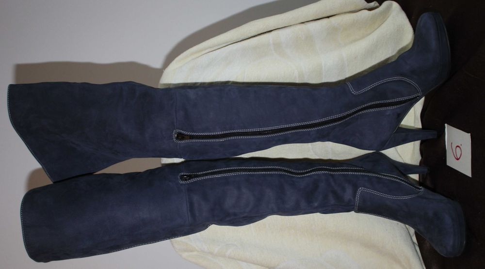 Cizme lungi damă, albastre/bleumarin, mărimea 40