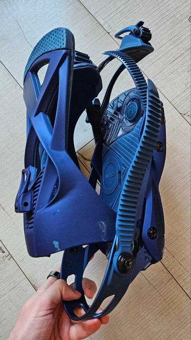 Legaturi snowboard Nitro Phantom ocean stone marime M aproape noi