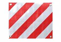 Element reflectorizant PVC pe suport fix 50x40 , placa semnalizare gabarit depasit , 1 buc.