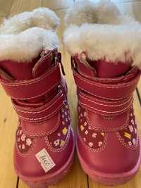 Зимние ботинки/ сапоги на девочку из натуральной кожи