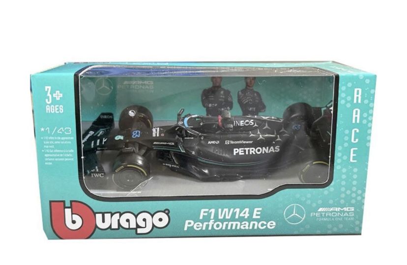 Bburago Race - модел на кола 1:43 - Mercedes-AMG F1 W14 E Performance