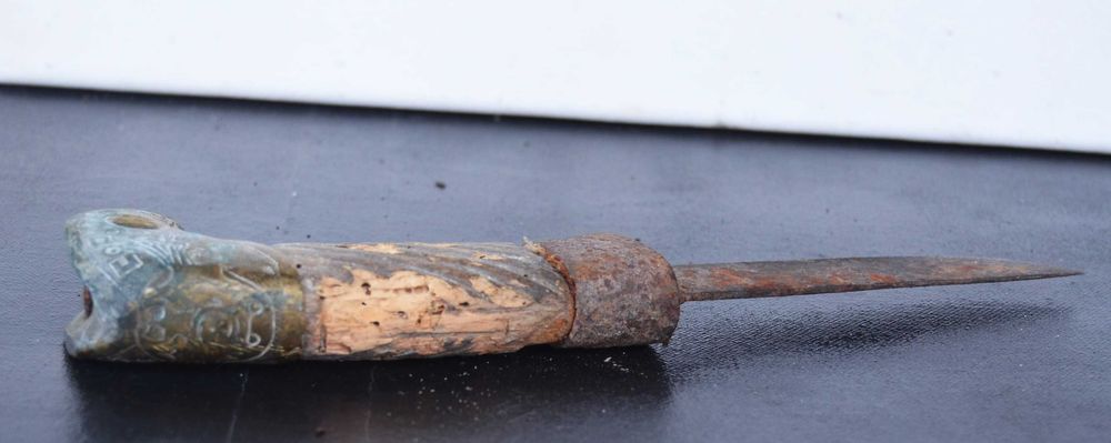 Maner vechi din alama / bronz Cazaceasca - Rusia Sabie Shashka 1934