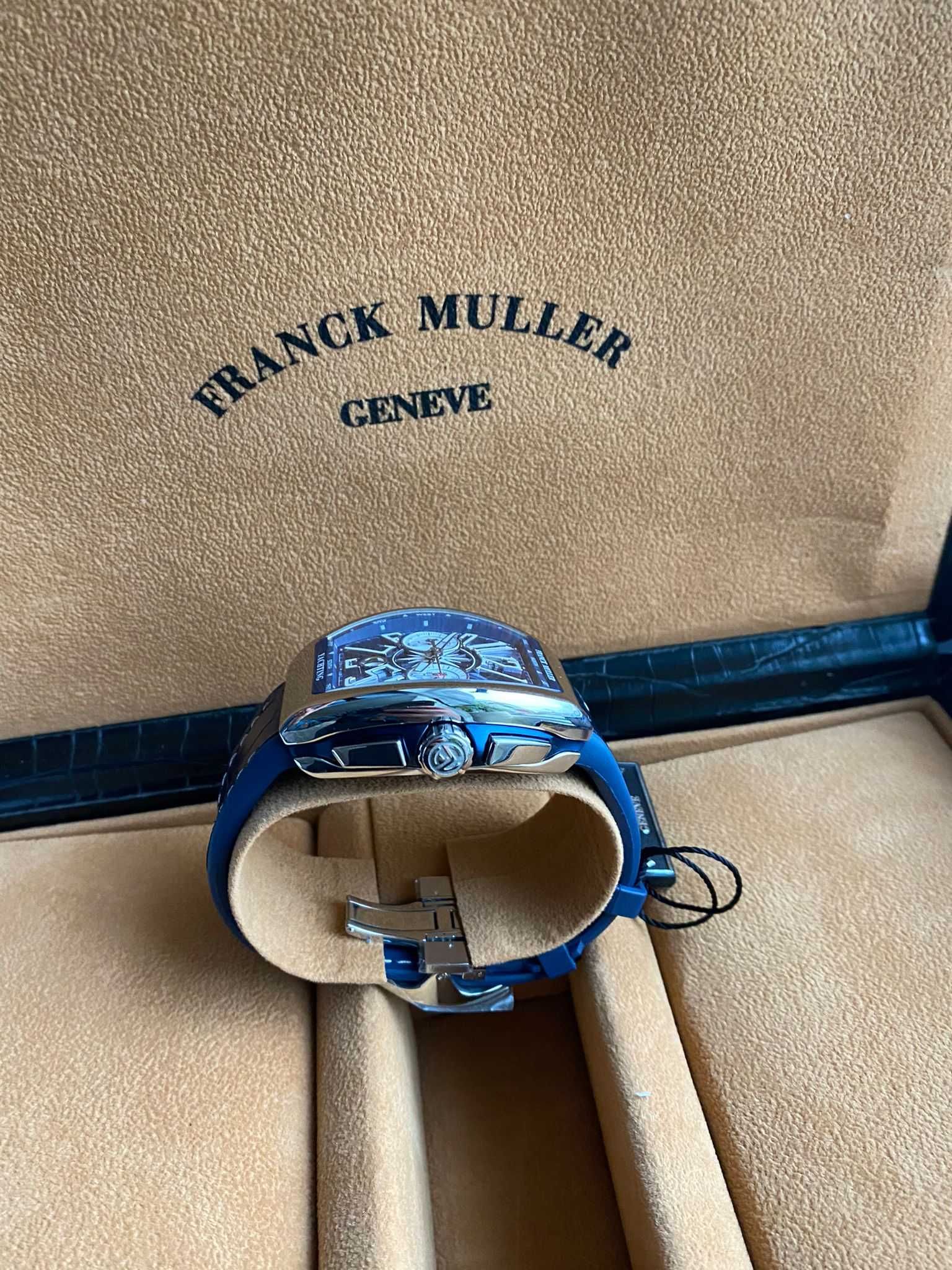 Frank Muller Vanguard Yachting Chronograph Rose Gold Blue Dial Automat