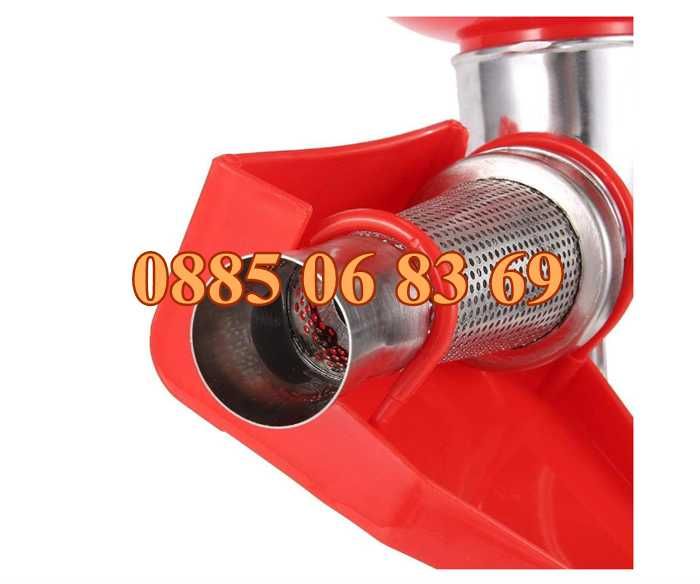 Алуминиева ръчна доматомелачка, машинка за мелене на домати,