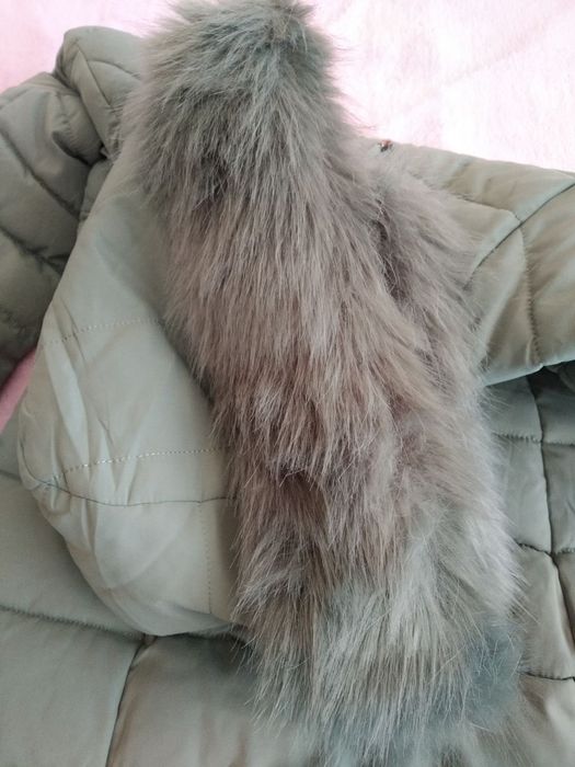 Синьо-зелено зимно дамско яке 44 номер (М/Л размер), Спиди/лично пр.