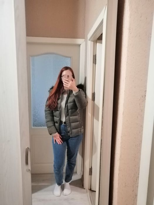 Ново Тъмно Зелено Зимно Яке Капорал / Kaporal