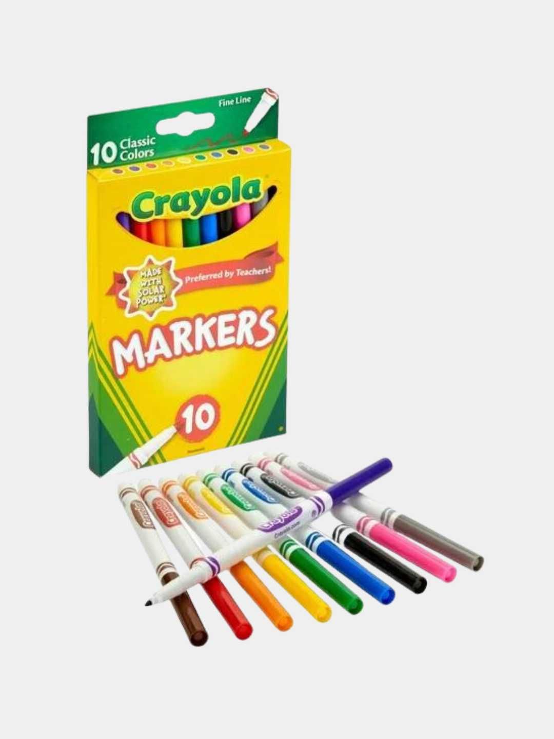 Фломастеры CRAYOLA Fine Line, для рисования, 10 шт