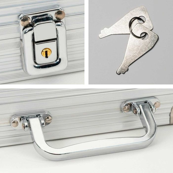 Set de Poker profi cu 500 de jetoane in servieta din aluminiu zaruri