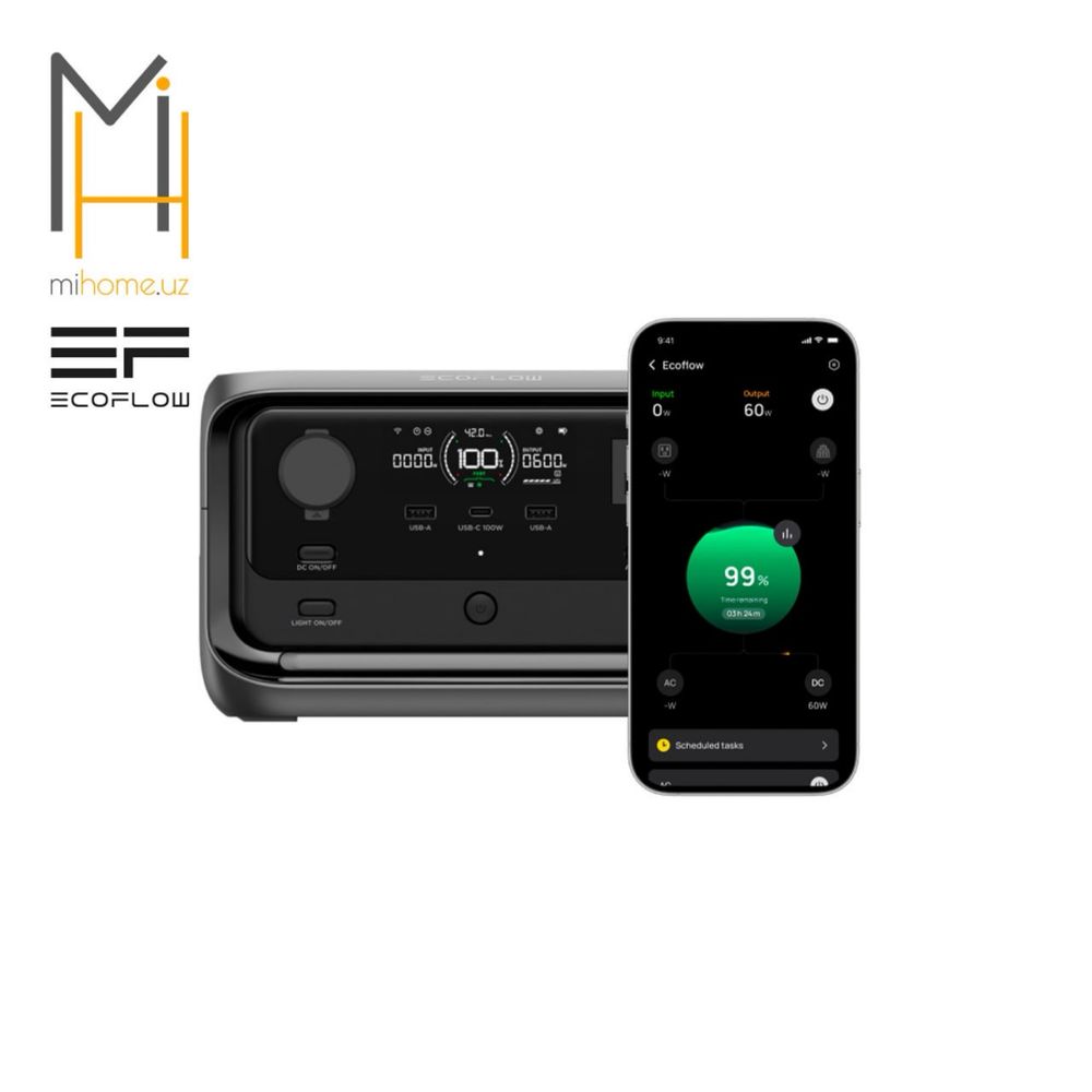 Портативная зарядная станция EcoFlow RIVER 3 Max Plus (858 Вт·ч)