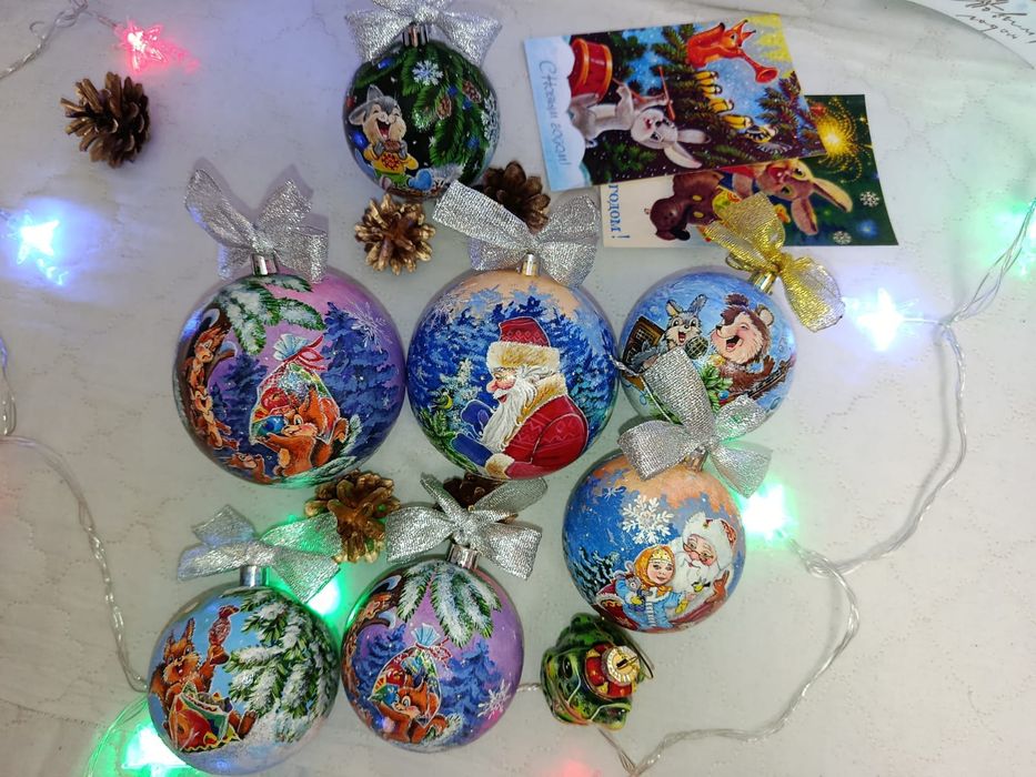 Новогодние игрушки на ёлку ручная работа