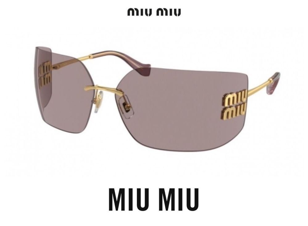 Очки Miu Miu маска 2024 тренд