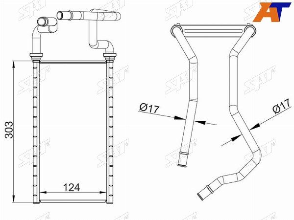 Радиатор отопителя салона  Toyota Land cruiser
