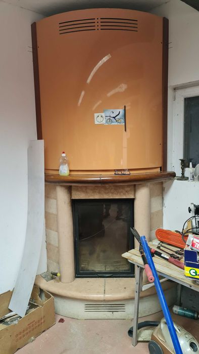 ȘEMINEU  PIAZZETTA 11 KW  ventilatie 2 cai cu telecomanda