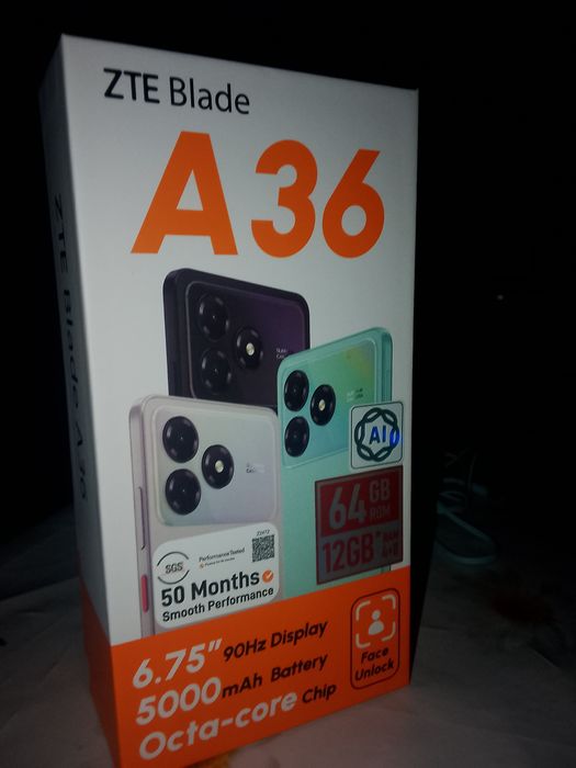 ZTE A36 Blade смартфон