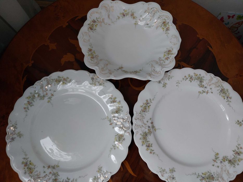 Set antic Dresden 3 piese nefolosit