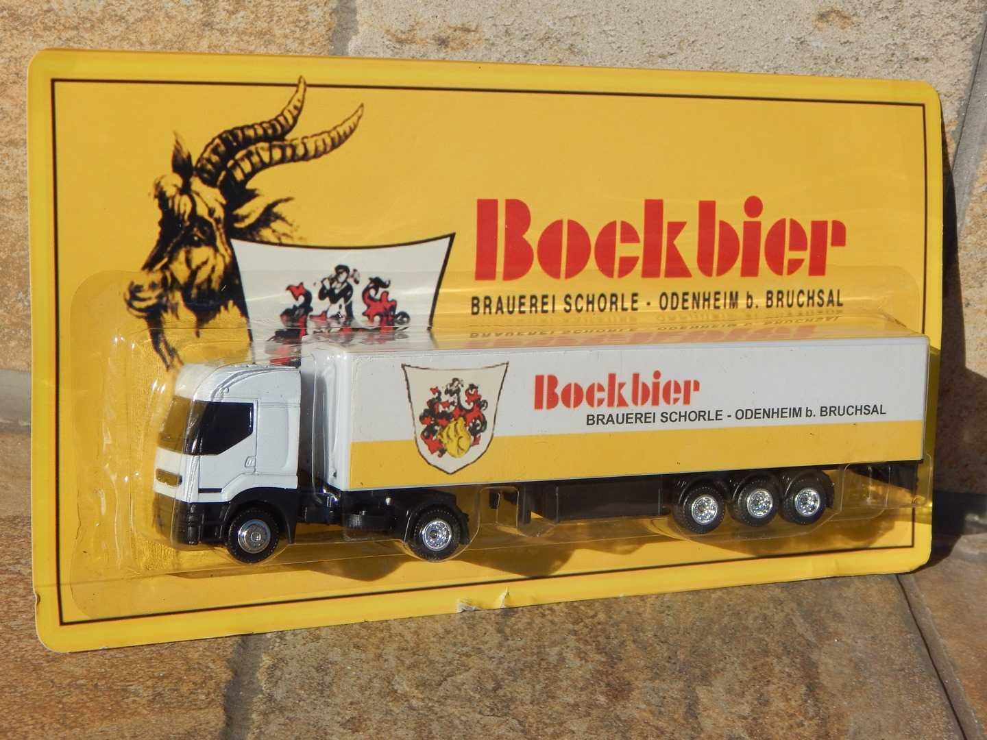 Macheta cap tractor camion Renault Premium bere Bockbier sc 1:87