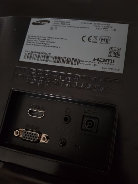 Monitor LED Samsung Full HD (1080p) 21.5 Inch