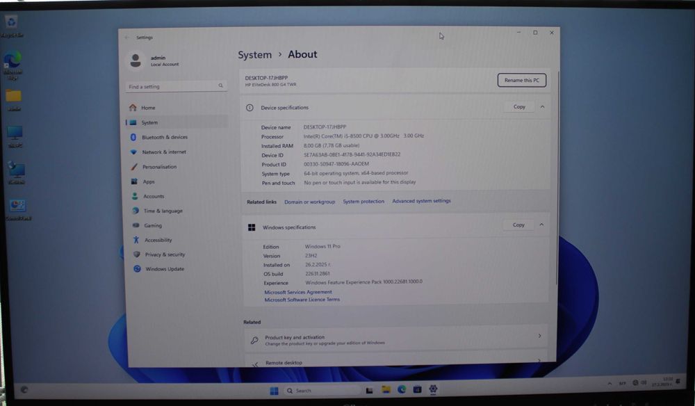 HP EliteDesk 800 G4 TWR 1060 3GB