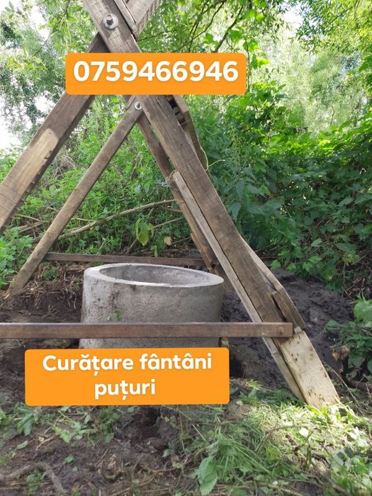 Curățire fântâni dezinfectez