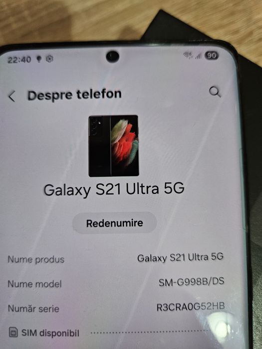 Samsung galaxy S21 Ultra 5G 12GB / 128 impecabil