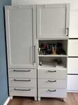 2x dulap haine IKEA (6 sertare, 3 polite, 1 bara umerase)