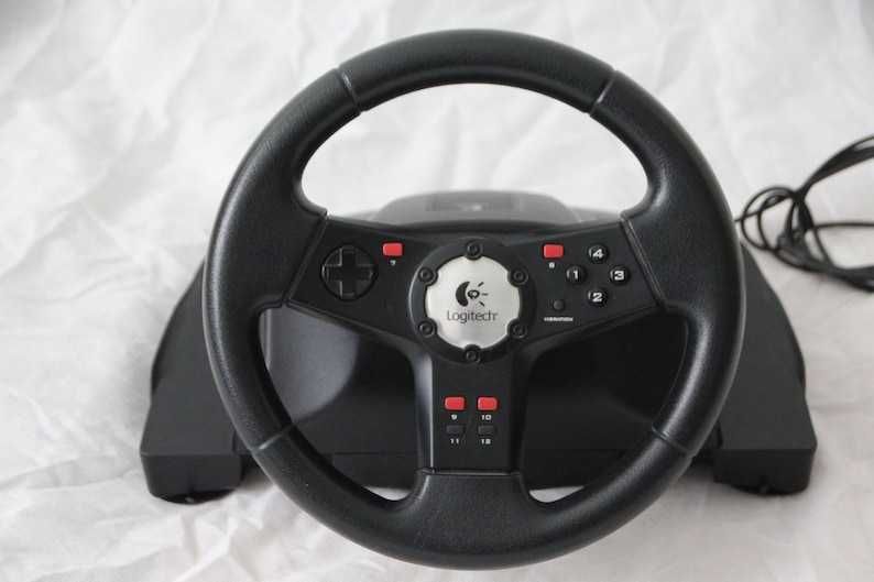 Volan gaming Logitech model NASCAR Racing Wheel E-UK12 863248, USB