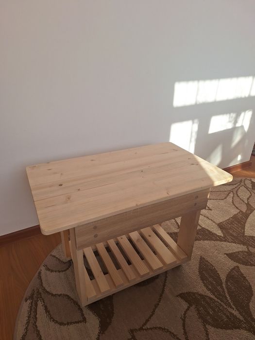 Masuta living/hol/cafea cu sertar din lemn