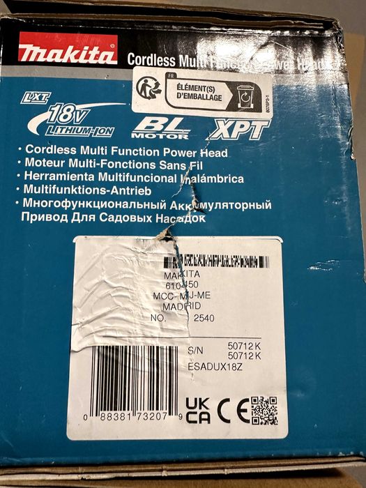 Motocoasa Multifunctionala Makita DUX18Z Noua