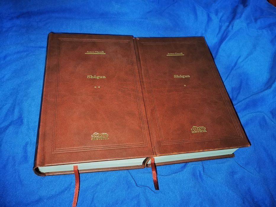 SHOGUN complet Adevarul + editia LUX maro coperta piele James Clavell