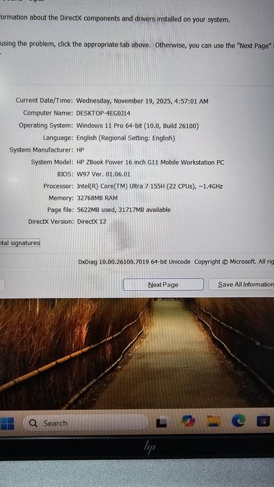 WorkStaTion Hp Zbook Power G 11 ultra 7 155H RTX ADA 2000 8g ddr6