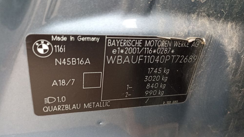 BMW serie 1 116i 2005 SatNav
