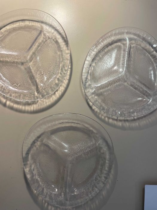 PUKEBERG Suedia 4 platouri ice glas pt servit aperitive antreu masa