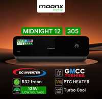 Кондиционер MOONX Midnight 12 DC Inverter R32 Ten Гарантия Доставка