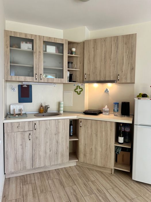 Двустаен апартамент с патио, градина в новия комплекс Cascadas, Равда.